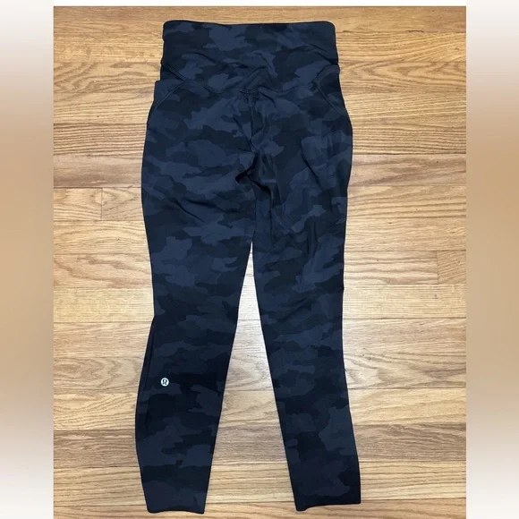 Lululemon Leggings Womens 6 Multi Camo Base Pace High Rise Running Tights - Picture 4 of 10